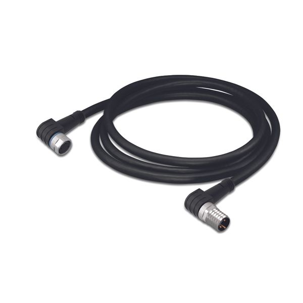 Sensor/Actuator cable M8 socket angled M8 plug angled image 1