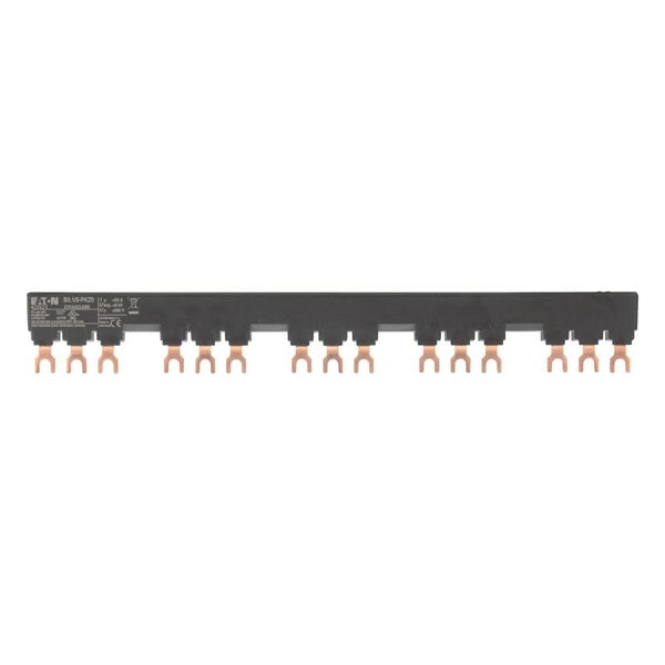 Three-phase busbar link, Circuit-breaker: 5, 261 mm, For PKZM0-... or PKE12, PKE32 without side mounted auxiliary contacts or voltage releases image 5