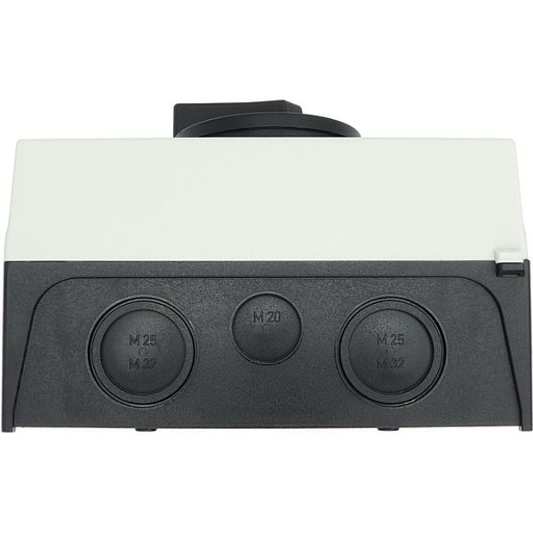 Main switch, P3, 63 A, surface mounting, 3 pole + N, STOP function, With black rotary handle and locking ring, Lockable in the 0 (Off) position image 14