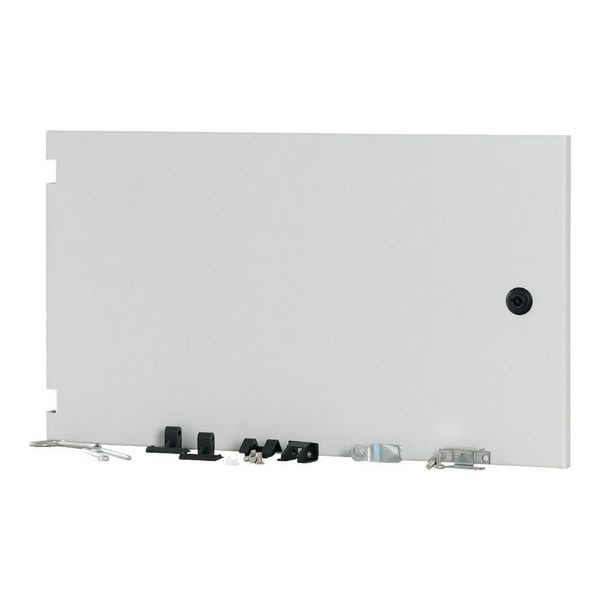 Section wide door, closed, HxW=350x600mm, IP55, grey image 2