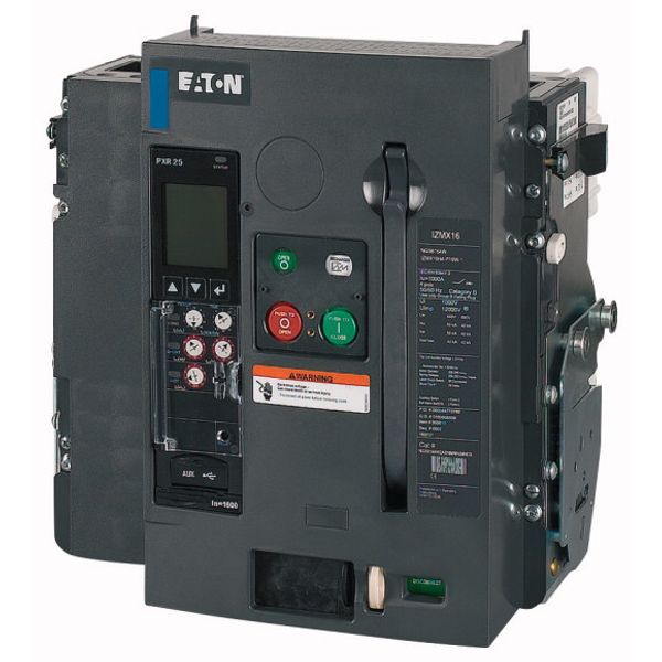 Circuit-breaker, 4 pole, 1600A, 66 kA, Selective operation, IEC, Withdrawable image 1