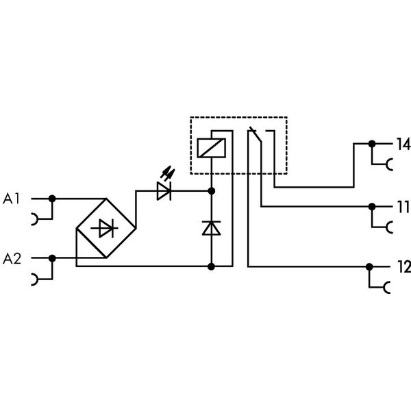 Relay module Nominal input voltage: 24 V AC/DC 1 changeover contact image 4