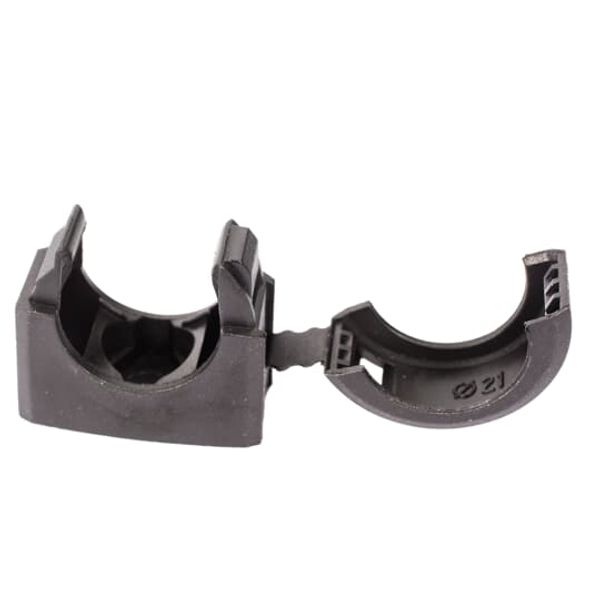 ACB10 CONDUIT CLIP W/LID 10MM NYLON BLACK image 2