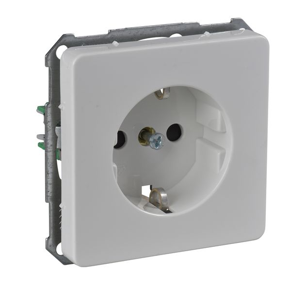 ELSO - socket outlet - flush - side earth - 16 A - plug in - pure white image 3