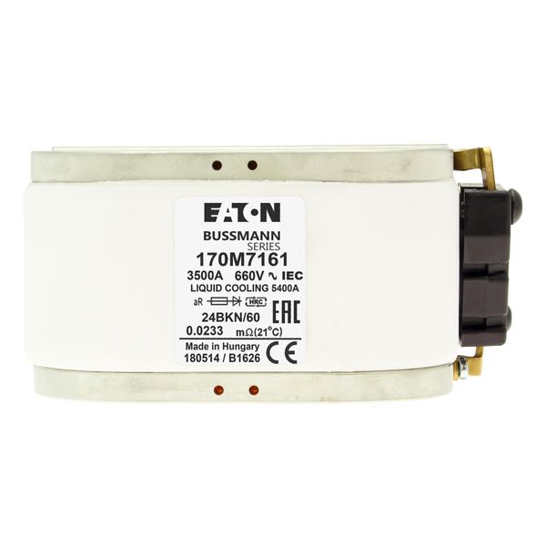 Fuse-link, high speed, 3500 A, AC 690 V, 2 x size 4, 105 x 230 x 60 mm, aR, IEC, single indicator image 5