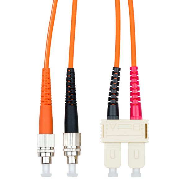 FO Patchcord Duplex SC/FC,62,5/125æm OM1, LS0H, orange, 2m image 1