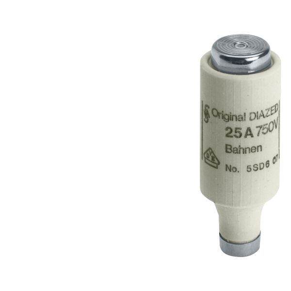 DIAZED fuse link 750 V DC rail system protection Quick-response characteristic size DIII, E33, 4A image 1