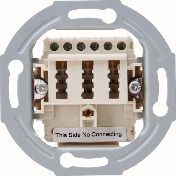Flush mounted teleph. connection socket image 1