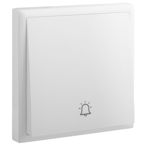 Switch Bell Push 6A 7X7 White, Legrand - ELOE image 1