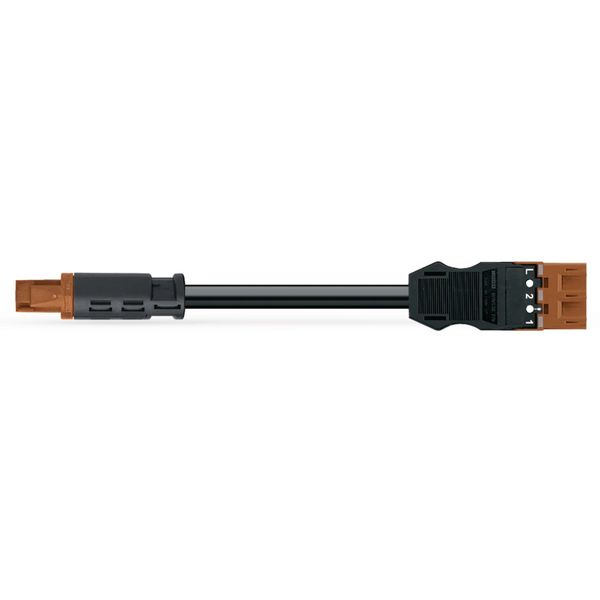 pre-assembled interconnecting cable Eca Socket/plug brown image 1