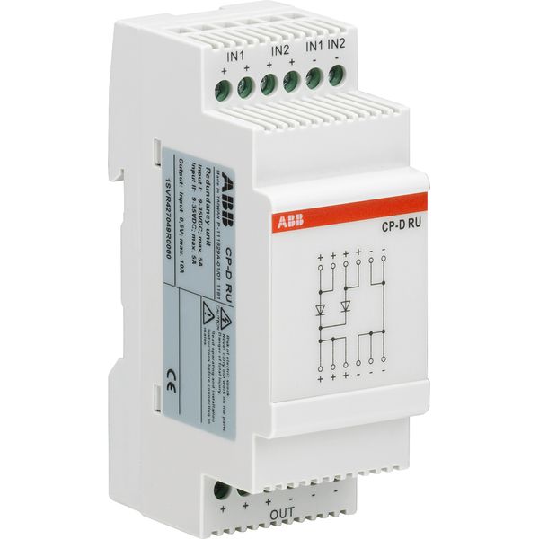 CP-D RU Redundancy unit for CP range power supplies, In: 2x5A, Out: 1x10A image 1