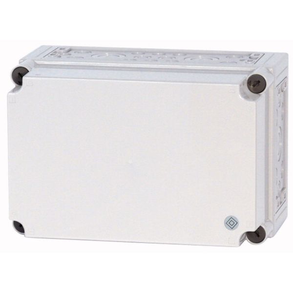 Insulated enclosure, +knockouts, RAL7035, HxWxD=250x375x225mm image 1