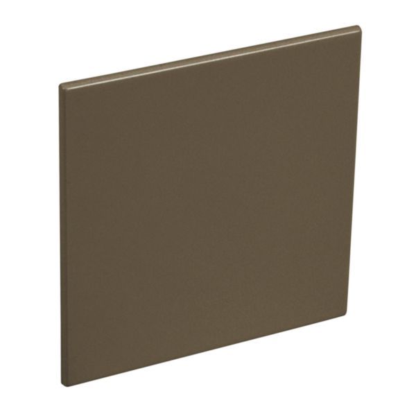 Arteor Blanking Cover Plate for 1 Gang Box Dark Bronze image 1