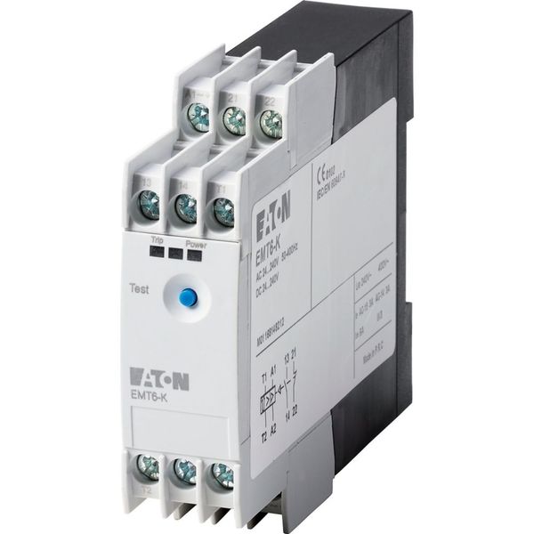 Thermistor overload relay for machine protection, 1N/O+1N/C, 24-240VAC/DC, without reclosing lockout image 3