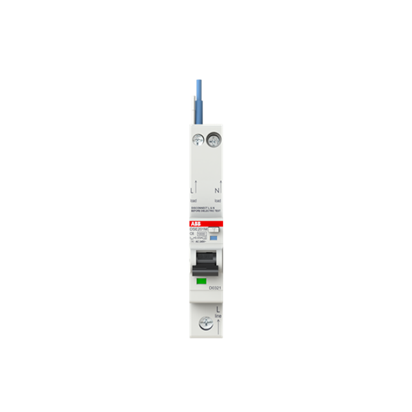 DSE201 M C6 AC30 - N Blue Residual Current Circuit Breaker with Overcurrent Protection image 3