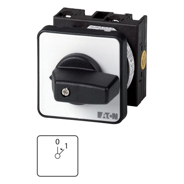 On switches, T0, 20 A, flush mounting, 2 contact unit(s), Contacts: 3, 45 °, momentary, With 0 (Off) position, With spring-return to 0, 0 image 6