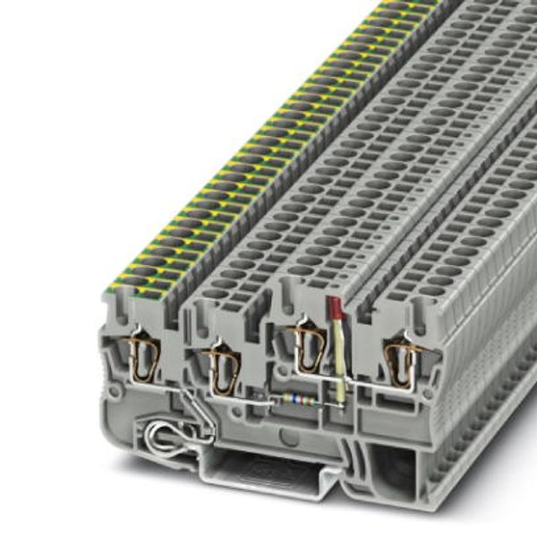 Ground terminal STIO 2,5/3-PE/B/L-LA24GN/O-M image 1