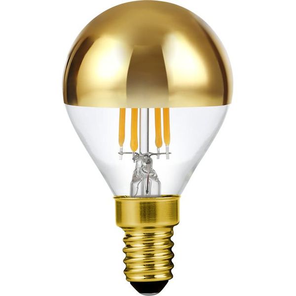 LED E14 Fila Ball Top Mirror G45x75 230V 250Lm 4W 925 AC Gold Dim image 1