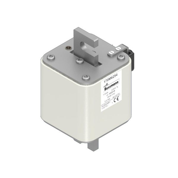 Fuse-link, high speed, 1100 A, AC 1250 V, size 3, 74 x 92 x 141 mm, aR, IEC, single indicator image 9