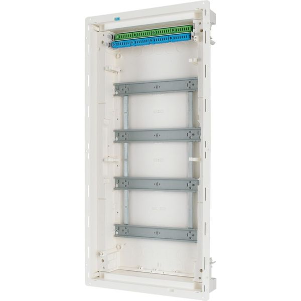 Hollow wall compact distribution board, 4-rows, flush sheet steel door image 8