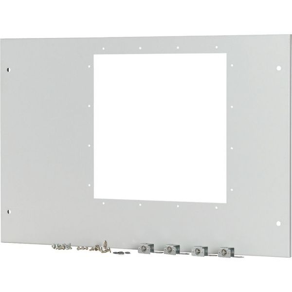Front cover for IZMX40, fixed, HxW=550x800mm, grey image 3