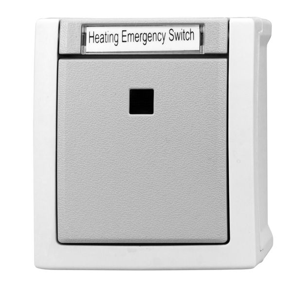 Heating Emergency Switch, including label, VISIO IP54 image 2