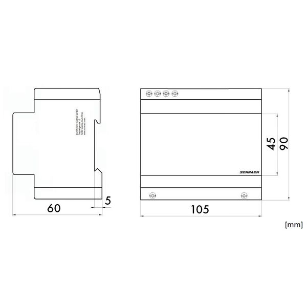 Modular DIN-rail-transformer, 63VA/12-24V image 2