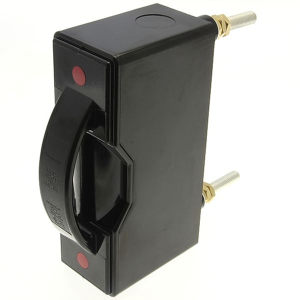 Fuse-holder, LV, 200 A, AC 690 V, BS88/B2, 1P, BS, back stud connected, black image 3