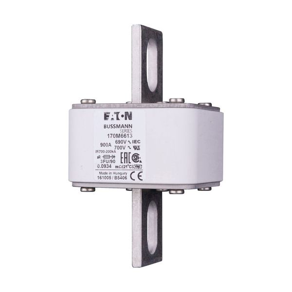 Fuse-link, high speed, 900 A, AC 690 V, size 3, 76 x 92 x 135 mm, aR, IEC, UL image 3