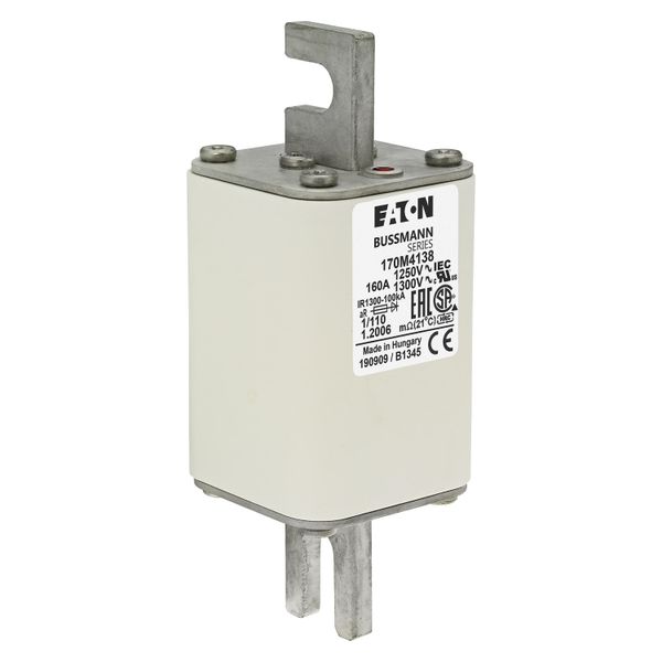 Fuse-link, high speed, 160 A, AC 1250 V, size 1, 53 x 66 x 138 mm, aR, DIN, IEC, single indicator image 17