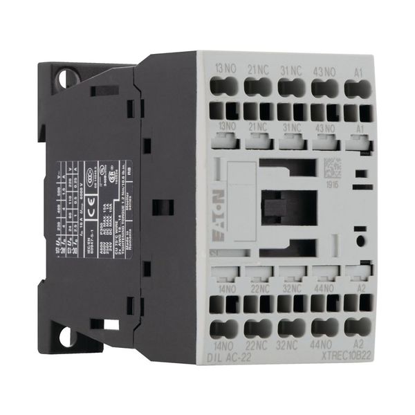 Contactor relay, 24 V DC, 2 N/O, 2 NC, Spring-loaded terminals, DC operation image 9