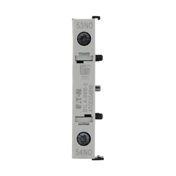 Auxiliary contact module, 1 pole, Ith= 16 A, 1 N/O, Side mounted, Screw terminals, DILA, DILM7 - DILM15 image 12