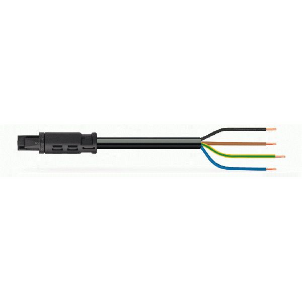 pre-assembled connecting cable;Eca;Socket/open-ended;black image 4