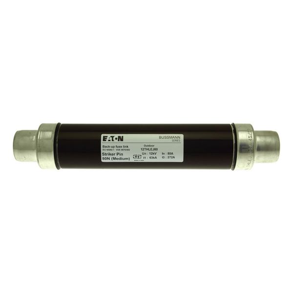 Fuse-link, medium voltage, 80 A, AC 12 kV, 2.5", 64 x 292 mm, back-up, DIN, with striker image 6