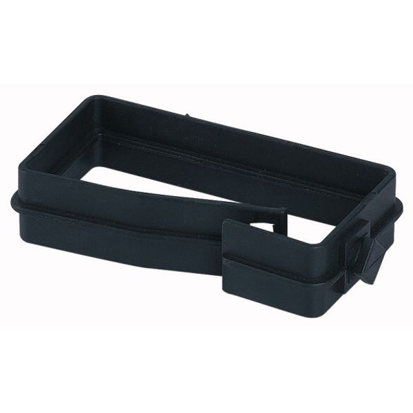 Cable routing shackle of plastic 75x35mm, black image 1