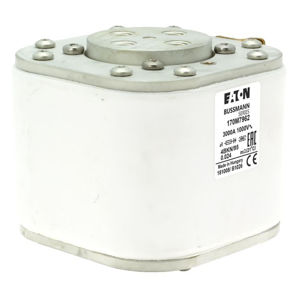 Fuse-link, high speed, 3000 A, AC 1000 V, size 4, 105 x 120 x 95 mm, aR, IEC, single indicator image 16