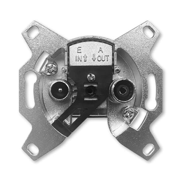 5011-A3614 Radio/TV socket outlet insert, loop-through type with 14 dB tap loss image 1