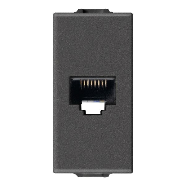 RJ45 cat5e Netsafe UTP outlet carbon mat image 1