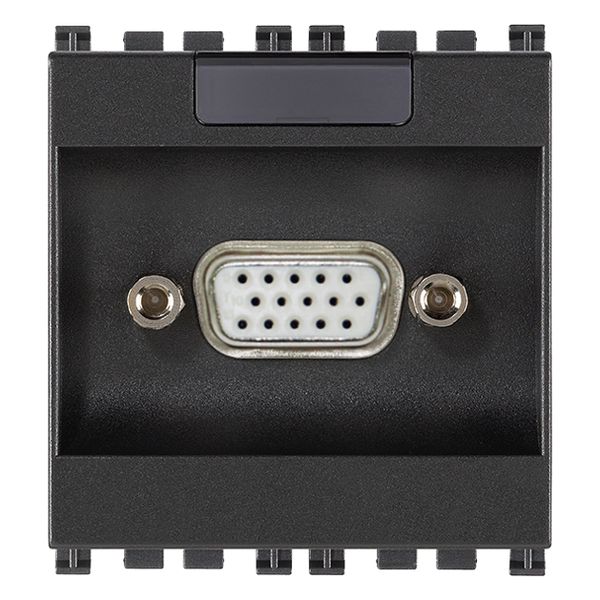 VGA 15P socket connector grey image 1
