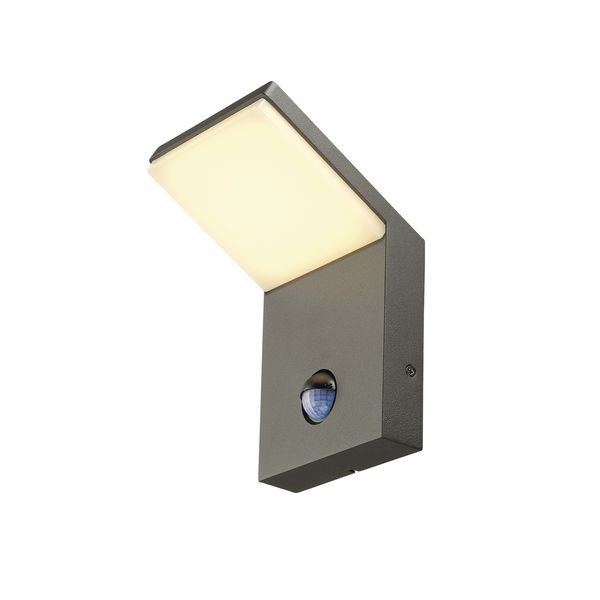 ORDI LED WALL LUMINAIRE, 3000K, anthracite, with Sensor image 1