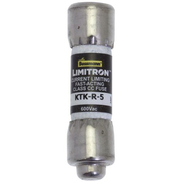 Fuse-link, LV, 5 A, AC 600 V, 10 x 38 mm, CC, UL, fast acting, rejection-type image 2