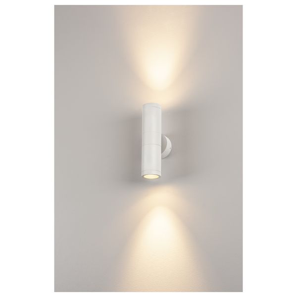ASTINA OUT ESL wall lamp, GU10, max. 2x11W, IP44, white image 4