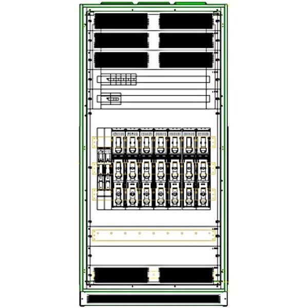 NH-Feld IP54 800A HSS 1000mm max.8xNH1-3, B1042xH2140xT400 image 1