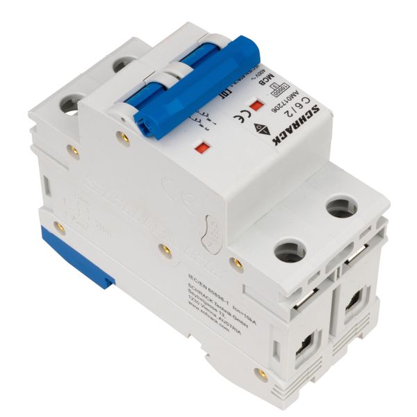 Miniature Circuit Breaker (MCB) AMPARO 10kA, C 6A, 2-pole image 4