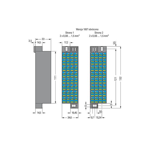 Matrix patchboard 32-pole Marking 33-64 dark gray image 5