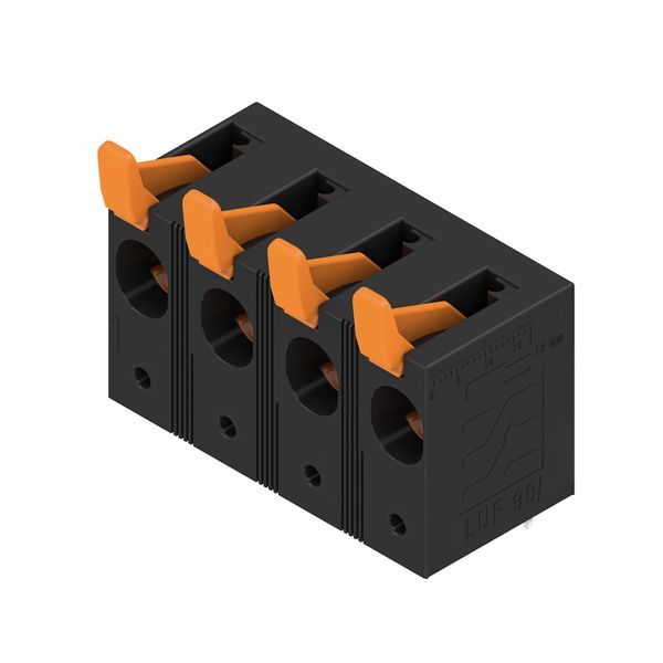 PCB terminal, 15.00 mm, Number of poles: 4, Conductor outlet direction image 2