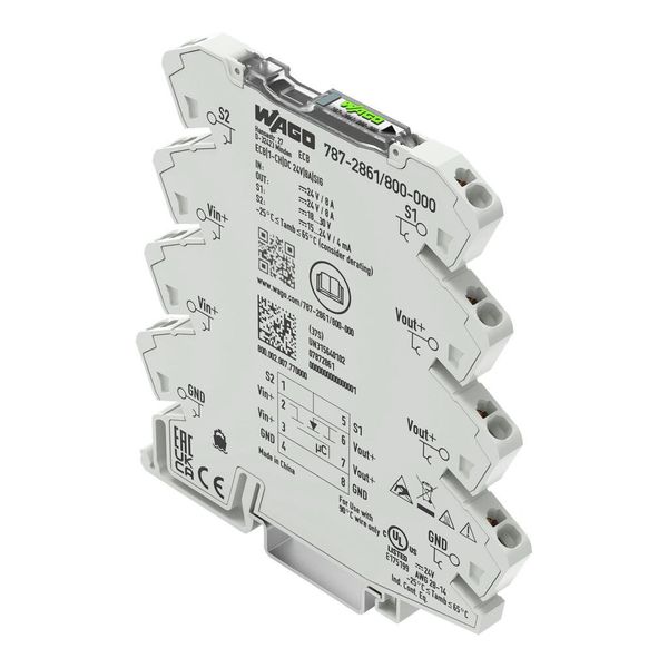 787-2861/800-000 Electronic circuit breaker; 1-channel; 24 VDC input voltage; 8 A; Signal contact image 1
