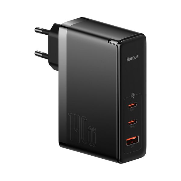 Wall Charger GaN5 Pro 140W USB + 2xUSB-C QC4+ PD3.1 with USB-C 1m Cable, Black image 5