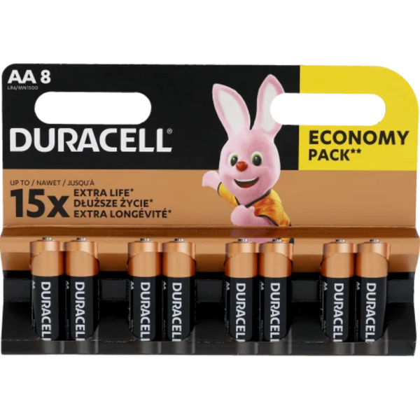 DURACELL Basic MN1500 AA BL8 image 1