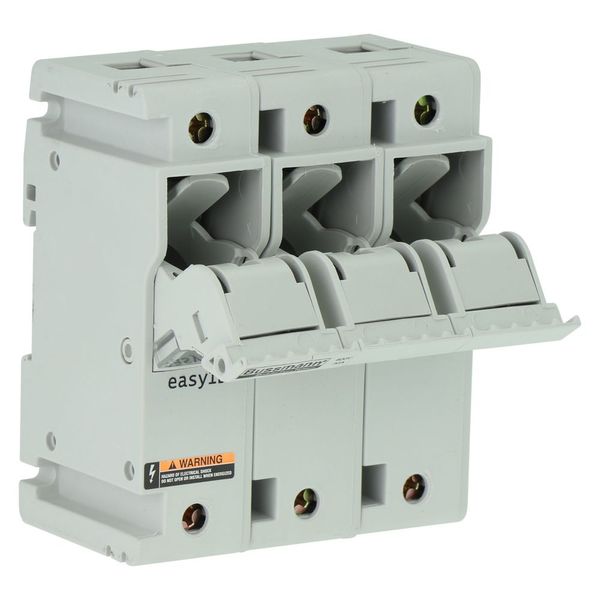 Fuse-holder, low voltage, 30 A, AC 600 V, DC 600 V, UL Class J, 98 x 72 x 117 mm, 3P, UL, CSA image 50